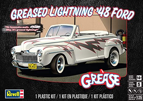 Revell 85-4443 Plastic Model Kit, Greased Lightning 48' Ford Convertible