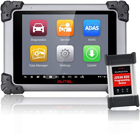 Autel MS908sPro Advanced Automotive Diagnostic Tablet- MaxiSys MS908s Pro Diagnostic Tool Coding/Programmer Device with J2534 ECU for Oil Reset/EPB/TPMS/BMS/SAS/DPF/IMMO & More Maintenance Service