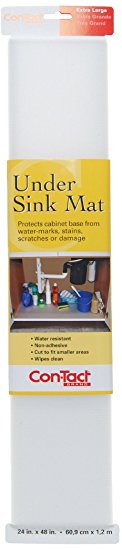 Con-Tact Brand Non-Adhesive Under Sink Mat, 24-Inches by 48-Inches, Clear