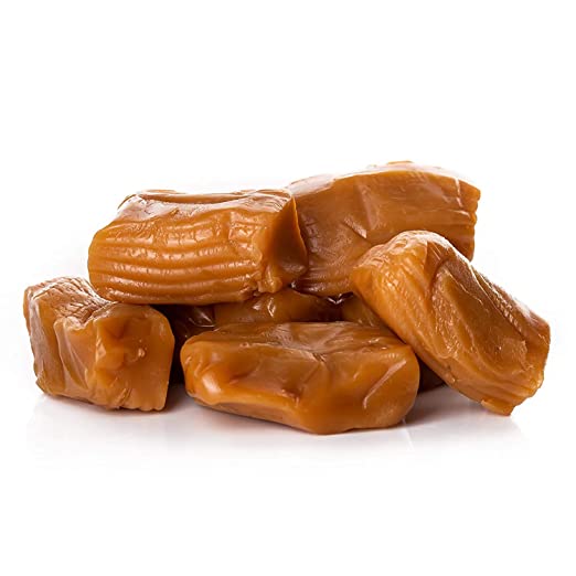 Oregon Farm Fresh Snacks Salted Caramel Gourmet Candy - Oregon Made Caramel Candy with Sea Salt and Vanilla - Gluten Free Delicious Chewy Sea Salt Caramels - Soft Caramels Individually Wrapped (16 oz)