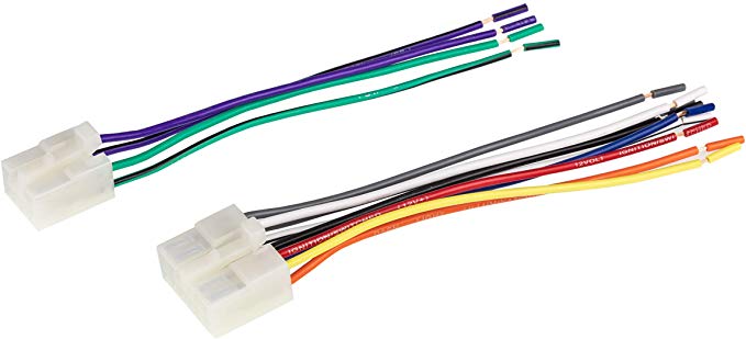 SCOSCHE TA02RB Car Speaker Wiring Harness Connector Kit Compatible with Select 1984-Up Toyota Camry, Corolla, Celica, Highlander, Prius, Sequoia, Tacoma, Tundra, Sienna, Sequoia and More