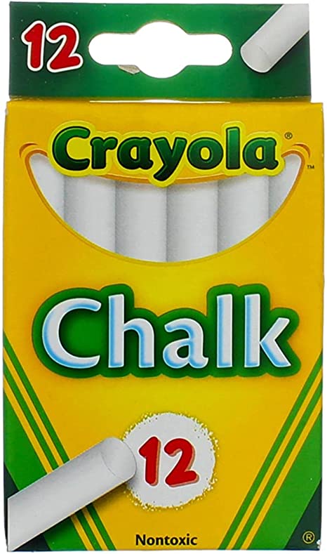 Crayola White Chalk 12 Count