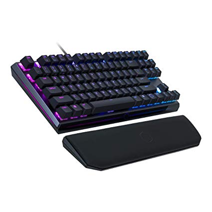 Cooler Master MK730 Tenkeyless Gaming Mechanical Keyboard with Brown Switches, Cherry MX, RGB Per-Key Lighting and Removable Wrist Rest