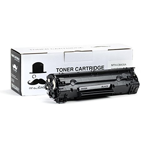 Moustache ® HP CB435A (35A) Black BK Premium Quality HP35A New Compatible Toner Cartridge for LaserJet P1002 P1005 P1006 ~ 1500 Pages Yield