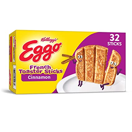 Kellogg’s Eggo, French Toaster Sticks, Cinnamon, Easy Breakfast, 12.7oz Box