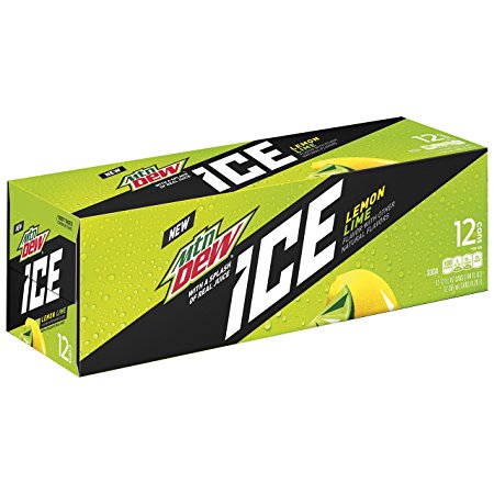 Mountain Dew ICE Soda Cans (12 Count, 12 Fl Oz Each)