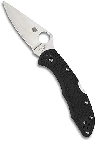 Spyderco Lightweight Delica 4 Outdoor Folding Knife available in Black