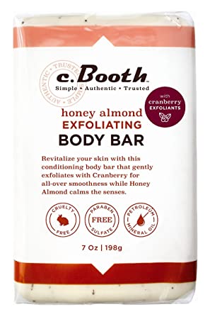 C.Booth Body Bar Honey Almond 7 Ounce (Exfoliating) (207ml)