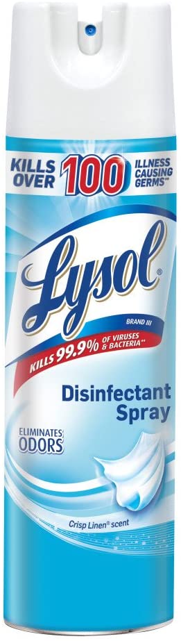 Lysol Disinfectant Spray, Crisp Linen, 12.5oz