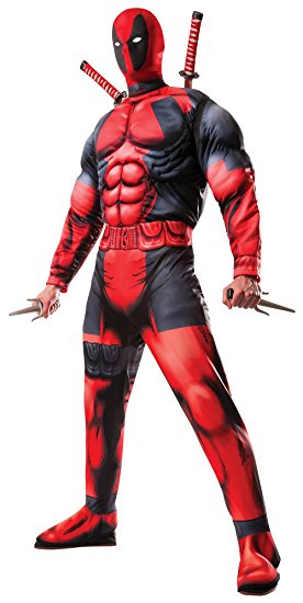 Rubie's Men's Marvel Universe Classic Muscle Chest Deadpool Costume