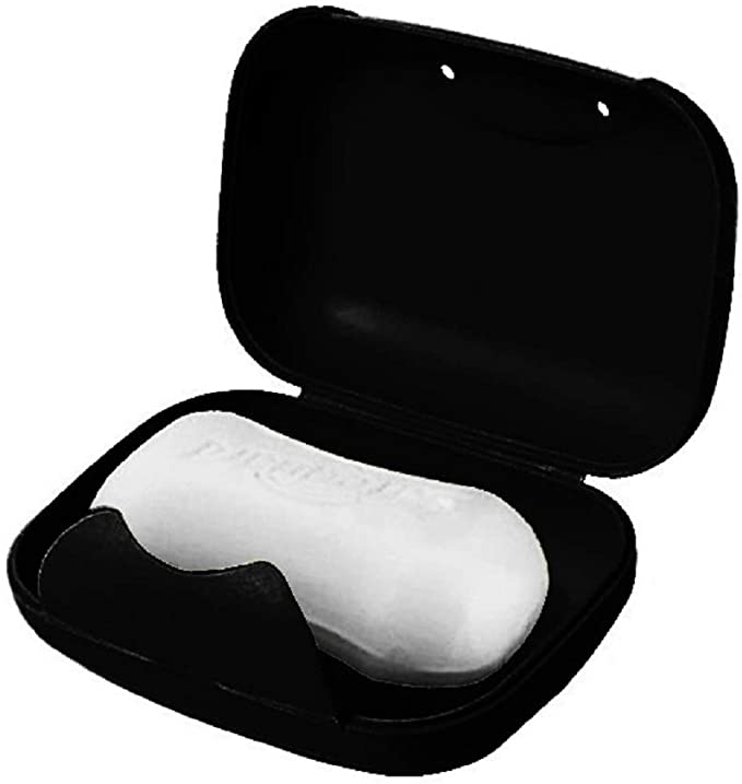 Vonpri Soap Holder Container, Portable Bar Soap Saver Scrubber Case for Bathroom and Kitchen (Black)