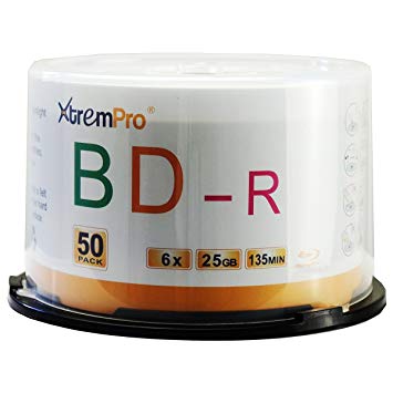 XTREMPRO 11053 BD-R 6X 25GB 50-CAKE