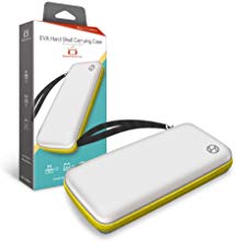 Hyperkin EVA Hard Shell Carrying Case for Nintendo Switch Lite (White/ Yellow) - Nintendo Switch