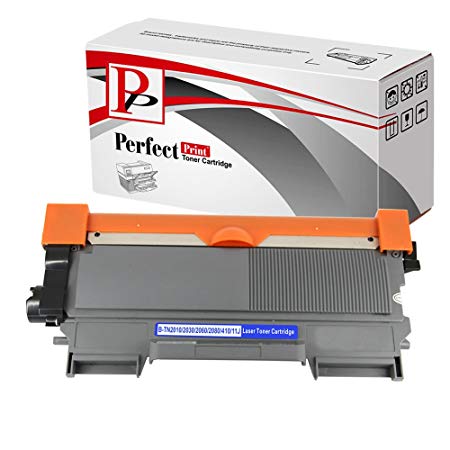 PerfectPrint Compatible Toner Cartridge Replacement for Brother DCP-7055 DCP-7055W HL-2130 HL-2132 HL-2135W TN2010 (Black)