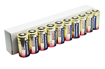 Panasonic CR123 Batteries (CR123a)  - Pack of 10