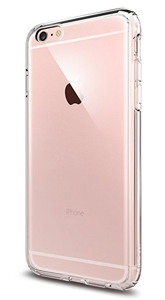 iPhone 6 Plus Case, Spigen® [AIR CUSHION] iPhone 6 Plus (5.5) Case Bumper **NEW** [Ultra Hybrid Series] [Crystal Clear] Air Cushion Technology Corners Bumper Case with Clear Back Panel - ECO-Friendly Packaging - Bumper Case for iPhone 6 Plus (5.5) (2014) - Crystal Clear (SGP10900)