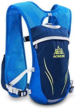 Geila Hydration Backpack, Hydration Vest Outdoors Sport Trail Marathoner Running Race Lightweight Rucksack for Men & Women