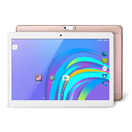 Yuntab K98 9.6 inch Tablet 1GB 16GB MT6580 A7 Quad-Core IPS Screen 800x1280 Dual camera Cell phone Support 2G 3G Wifi Dual SIM Card Bluetooth Android 5.1 Google Unlocked 3G Phone Tablet PC (Rose Gold)