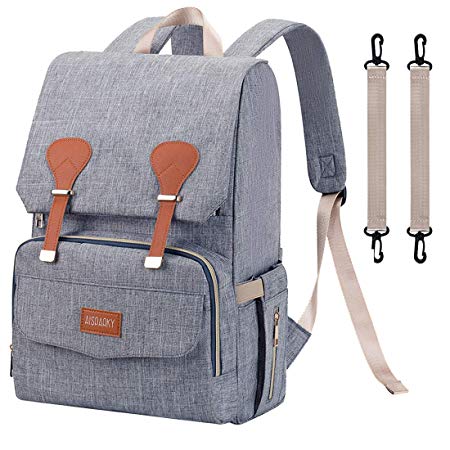 Baby Changing Bag,Rucksack Changing Bag,Baby Bag,Nappy Bag, Multi-Function,Waterproof,Large Diaper Bag Backpack with Insulated Pocket for Mom&Dad (Grey)