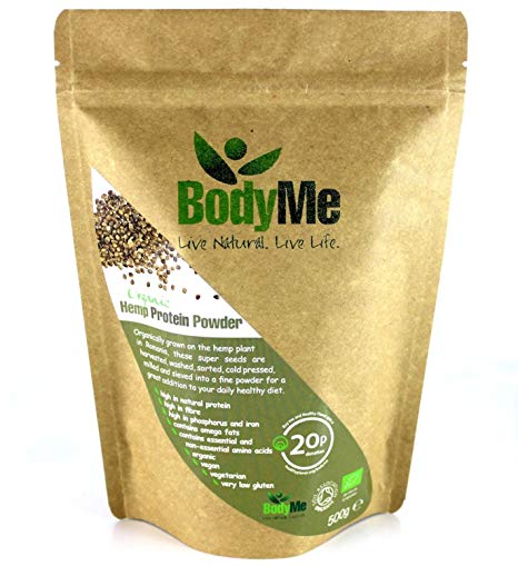 BodyMe Organic Hemp Protein Powder | 1 kg (2 x 500g) | Soil Association Certified