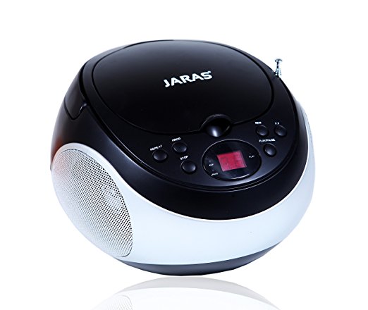 Jaras JJ-Box89 Sport Portable Stereo CD Player with AM/FM Stereo Radio and Headphone Jack
