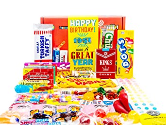 Woodstock Candy ~ 1951 70th Birthday Box Nostalgic Retro Candy Mix from Childhood for 70 Year Old Man or Woman Born 1951 Jr