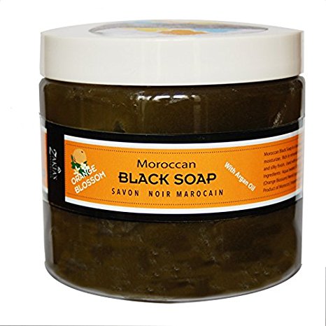 Moroccan Argan Black Soap - Orange Blossom - 16 oz Value Size