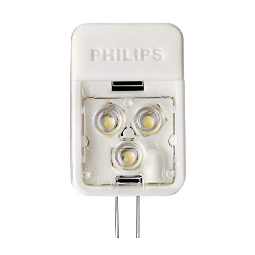 Philips 418392 3-Watt (20-Watt) AccentLED T3 Desk and Cabinet G4 Base 12-Volt Light Bulb