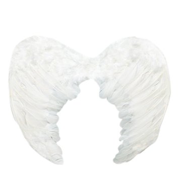 SUKRAGRAHA Angel Feather Wings Christmas Carol Costume Accessory White Small