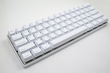 Mechanical Keyboard - KBC Poker 3 - White Case - PBT Keycaps - Cherry Mx-Blue [Metal Casing]