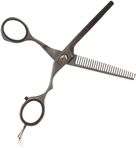 Jaguar Shears Pre Style Relax 5.5 Inch Offset Professional, Ergonomic, Steel Hair Thinning, Texturizing, Cutting and Trimming Scissors for Salon Stylist, Beauticians, Hair Dressers, and Barbers