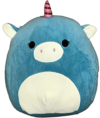 Kellytoy Squishmallow 8 Inch Ace the Turquoise Unicorn Super Soft Plush Toy Pillow Pet