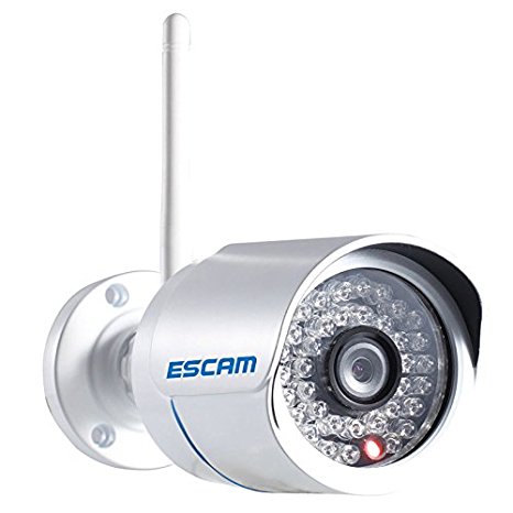 Escam Q6320 Hd 1.0 Megapixel Wireless Day Night Vision Cctv Surveillance Security Camera 1/4" Cmos 720p P2p Waterproof Ir Wifi Bullet Ip Camera 15m