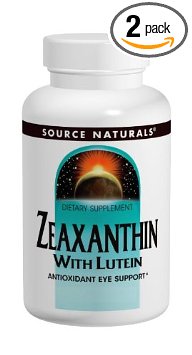 Source Naturals Zeaxanthin with Lutein 10mg, 60 Capsules (Pack of 2)