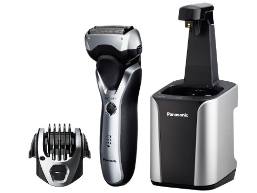 Panasonic ES-RT97-S Arc3 Electric Razor, Men's 3-Blade Cordless with Wet/Dry Convenience, Comb Attachment for Trimming, and included Premium Automatic Clean & Charge Station