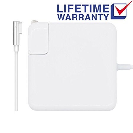 Macbook Pro Charger, 60W Power Adapter ( L ) Magsafe 1 Style Connector - BECKER ™ - Replacement Charger Compatible with 45W for Apple Mac Book Pro 11 inch / 13 inch / 15 inch (60W Mag1)