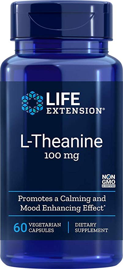 Life Extension L-Theanine (100mg, 60 Vegetarian Capsules)