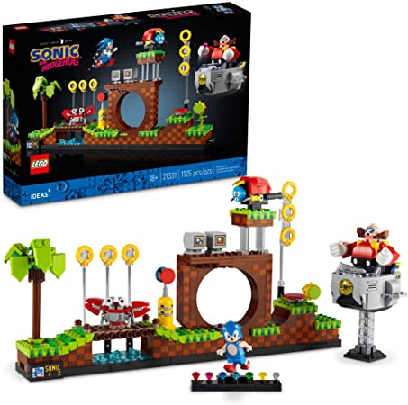 LEGO Ideas Sonic The Hedgehog – Green Hill Zone 21331 Building Kit; Nostalgia Gift for Yourself, Any Millennial Sonic The Hedgehog Fan or Lover of 1990s Computer Game Memorabilia (1,125 Pieces)