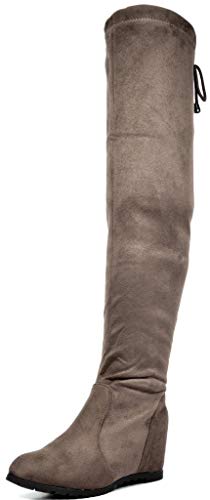 DREAM PAIRS Women's Over The Knee Thigh High Stretch Boots