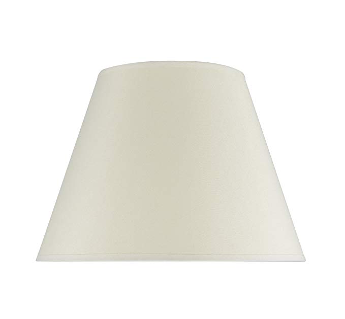Aspen Creative 32009 Transitional Hardback Empire Shape Spider Construction Lamp Shade in Ivory, 13" wide (7" x 13" x 9 1/2")