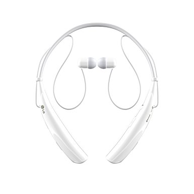 LG Electronics Tone Pro (HBS-750) Bluetooth Stereo Headset White Retail Packaging