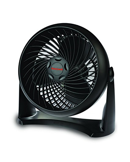 Honeywell HT900C Turbo Force 7" Power Air Circulator, Black, with 90 Degree Head Pivot, Eco-Friendly, and Easy to Use Fan