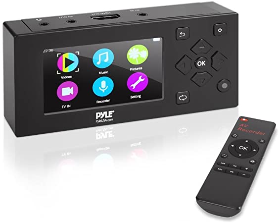 Pyle Video Game Capture Card - w/ LCD Monitor-AV Recorder, HDMI Support, Full HD 1080P Digital Media File Creation System w/ Audio For USB, SD, PC, DVD, PS4, PS3, XBox One, XBox 360 and Wii - (PVRC49)