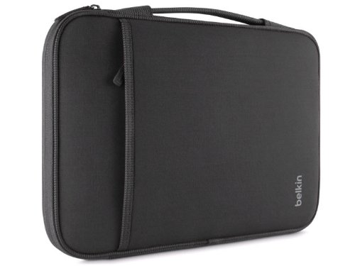 Belkin B2B064-C00 Sleeve for 13-Inch Laptops and Chromebook, Compatible with iPad Pro and Most 13-Inch Laptops / Notebooks (Black)