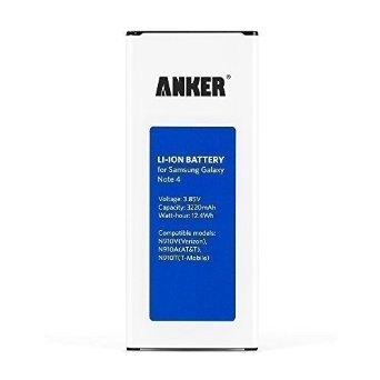 Anker 3220mAh Li-ion Battery For Samsung Galaxy Note 4, N910, N910U 4G LTE, N910V(Verizon), N910T(T-Mobile), N910A(AT&T), with NFC/Google Wallet [18-Month Warranty]