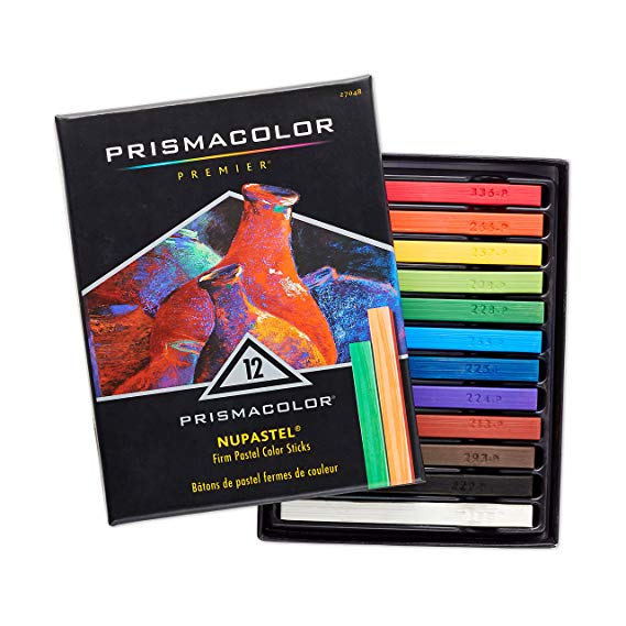 Prismacolor NuPastel Artists Pastels, Assorted Colors, Pack of 12