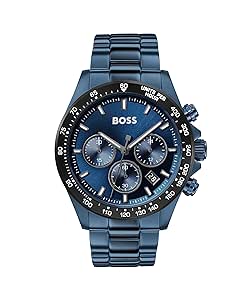 Hugo Boss Contemporary Sport Analog Blue Dial Men's Watch-1513758 Stainless Steel, Blue Strap