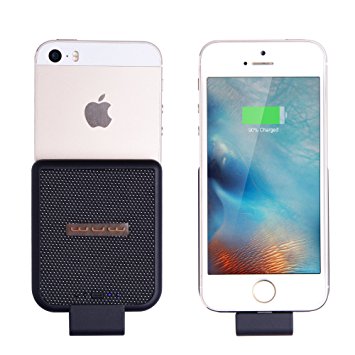 Kinps® External 5000mAh For Iphone 6 plus 5.5 inch Rechargeable Spare Backup Extended Battery Charger Pack Case Cover for Iphone 6 plus (plug-in 5000mAh For Iphone 6 plus 5.5"with front cover, White)
