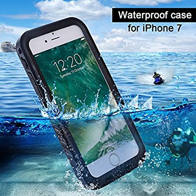 Waterproof Case IPX8 Certified for Apple iPhone 7 (4.7inch) - Black