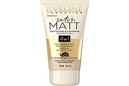 Eveline Cosmetics Matte Face Liquid Satin Matt No. 104 30 ml